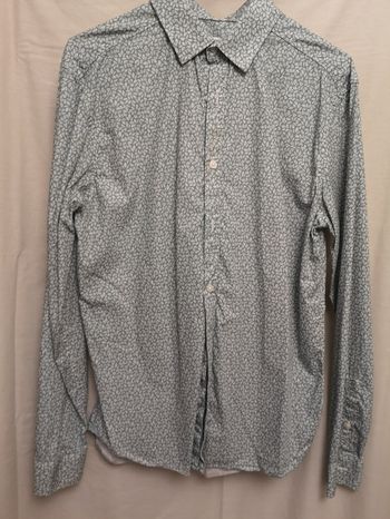 Chemise regular, verte & blanc