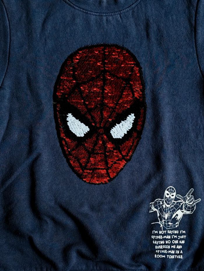 Sweat intérieur molleton interactif Spiderman - photo numéro 2