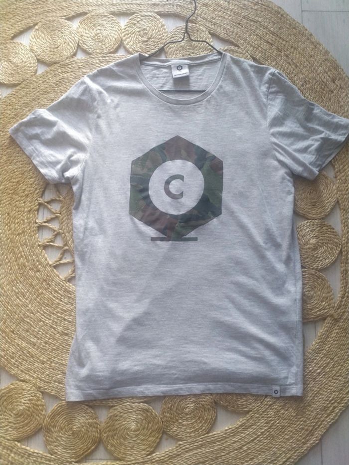 T-Shirt gris chiné homme Jack & Jones Taille M En très bon état - photo numéro 3