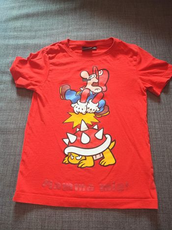 Tee shirt manches courtes 8 ans Mario