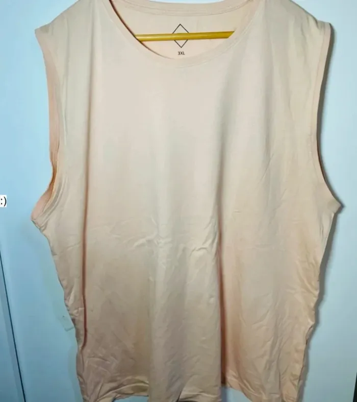 Débardeur femme rose en coton taille 48 / tex
