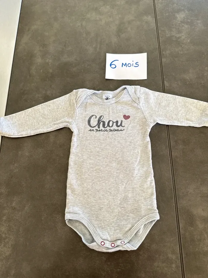 Body manches longues petit bateau
