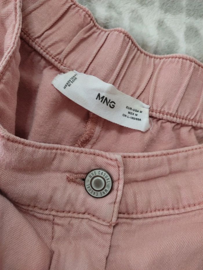 Short court taille haute rose large Mango taille 38 - photo numéro 3