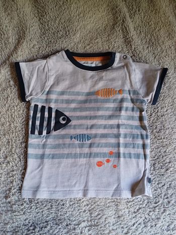 Tee-shirt bébé garçon obaibi taille 6 mois