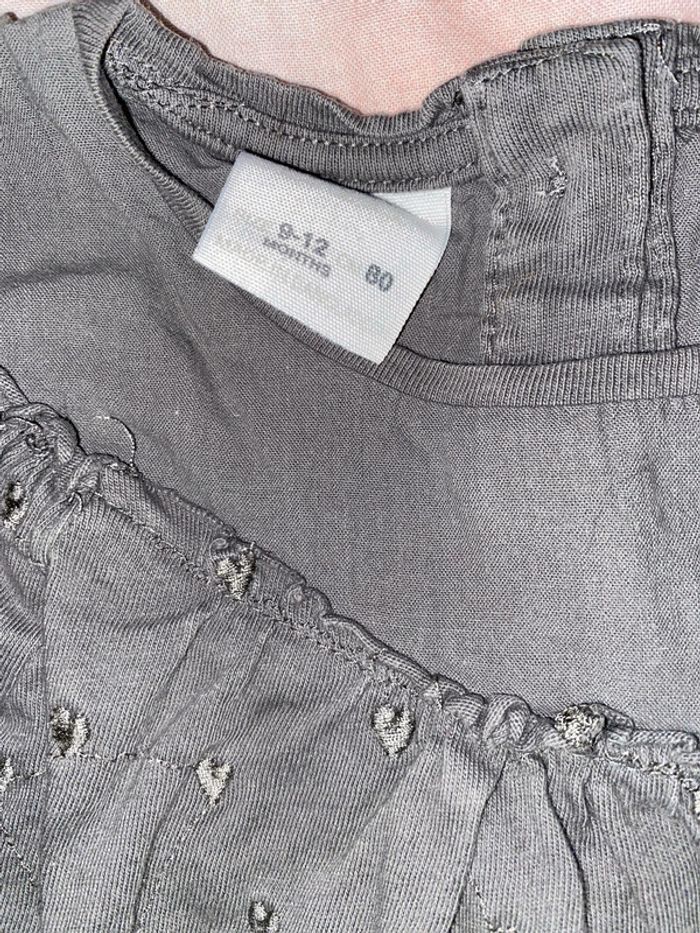 Ensemble jeans et t-shirt, taille 9-12 mois, marque Zara. - photo numéro 3