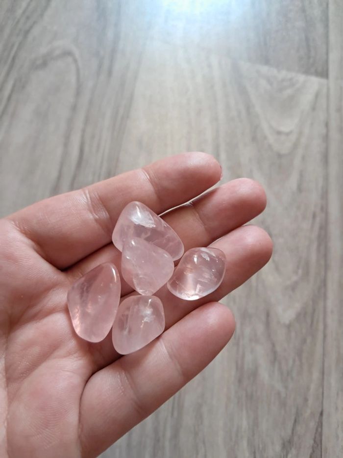 Lot de 5  quartz rose