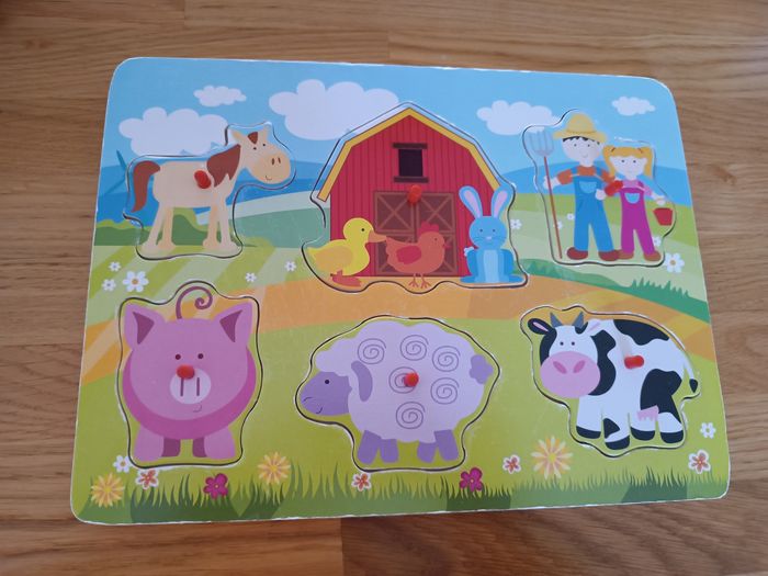 Puzzle en bois de la ferme