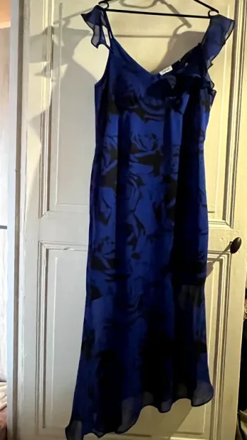 Robe longue esprit neuve bleu taille XL