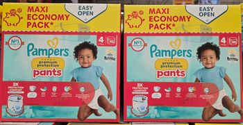2 cartons couches pampers premium pants taille 4