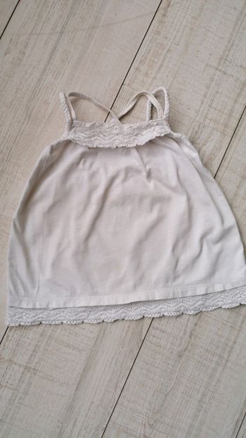 Débardeur blanc vertbaudet 2ans