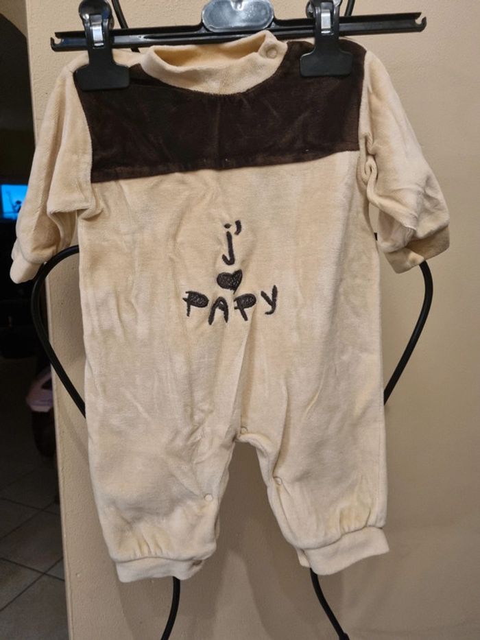 Pyjama chaud "j'aime papy"