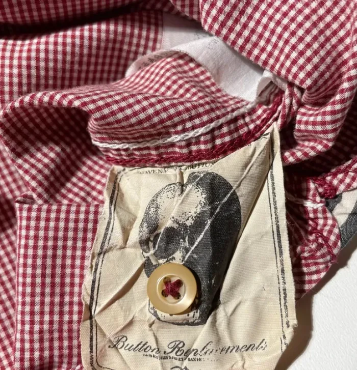 Levi's Strauss vintage red buttoned shirt Mens M - photo numéro 8