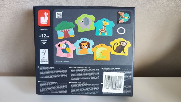Carte tactile savane Janod - photo numéro 2