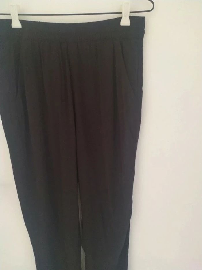 Pantalon léger d'été noir H&M Taille 36 Neuf - photo numéro 2