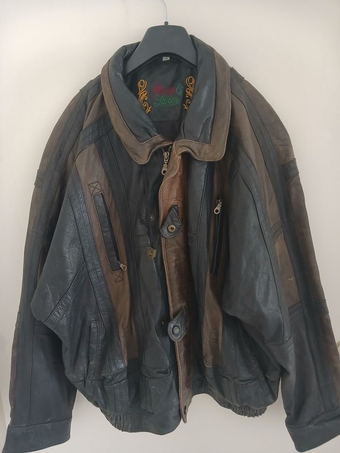 Veste cuir véritable –Rover & Lakes –taille 50 - photo numéro 1