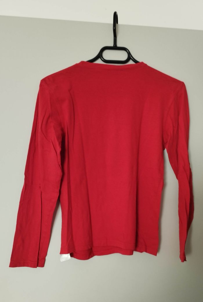 T-shirt rouge manches longues - photo numéro 3