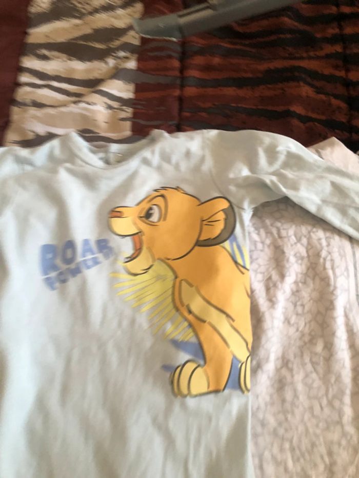 Lot 2 pyjamas leger 6 mois roi lion - photo numéro 3