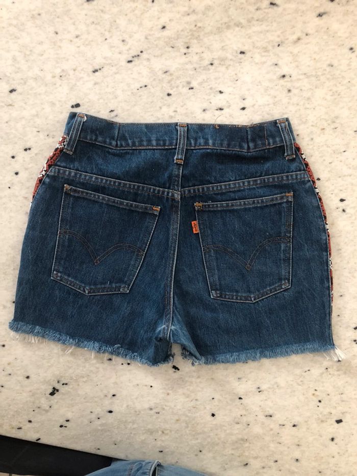 Short en jean Lévis custom XS/S - photo numéro 3