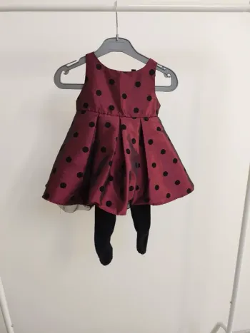 Robe "soirée" bébé 6 mois et collant