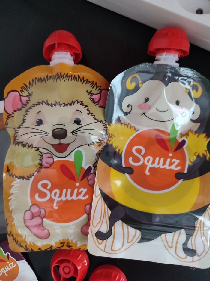 Lot de 9 gourdes réutilisables SQUIZ avec pochette - État Neuf
- photo numéro 4