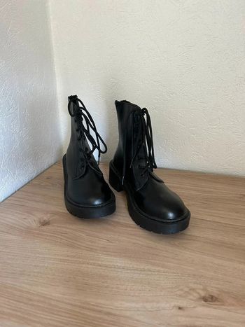 💥 Bottines noires style militaire 💥