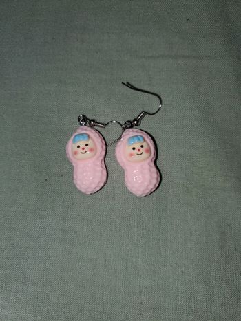 Boucles d'oreilles en forme de noix de manioca