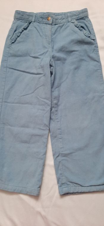 Pantalon fille large doublé