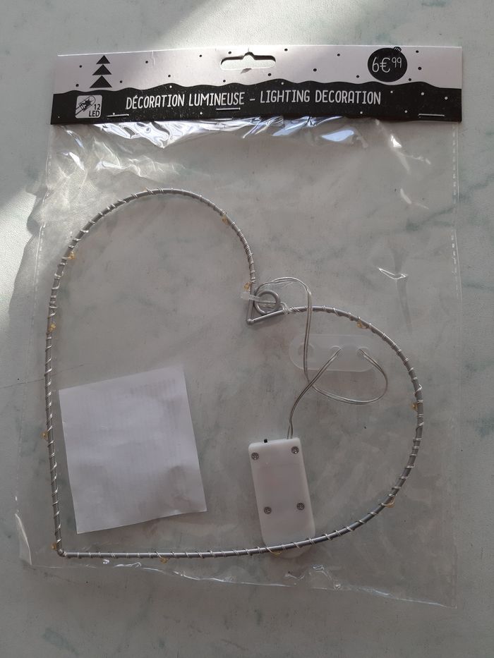 Déco Noël coeur lumineux - photo numéro 4