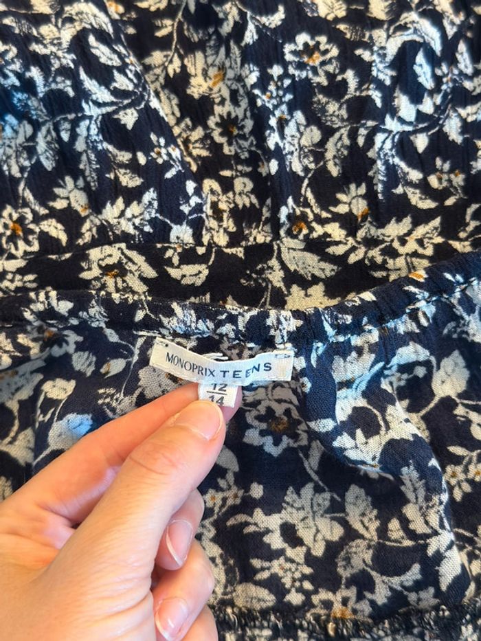 Robe d’été fleurie Monoprix – taille XS - photo numéro 8