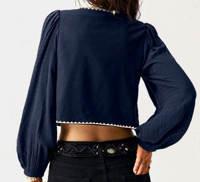 Gilet/boléro broderie bohème 38 au 42 - photo numéro 3