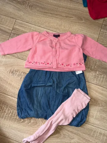 Ensemble jean et rose