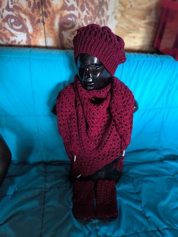 Ensemble rouge brillant 