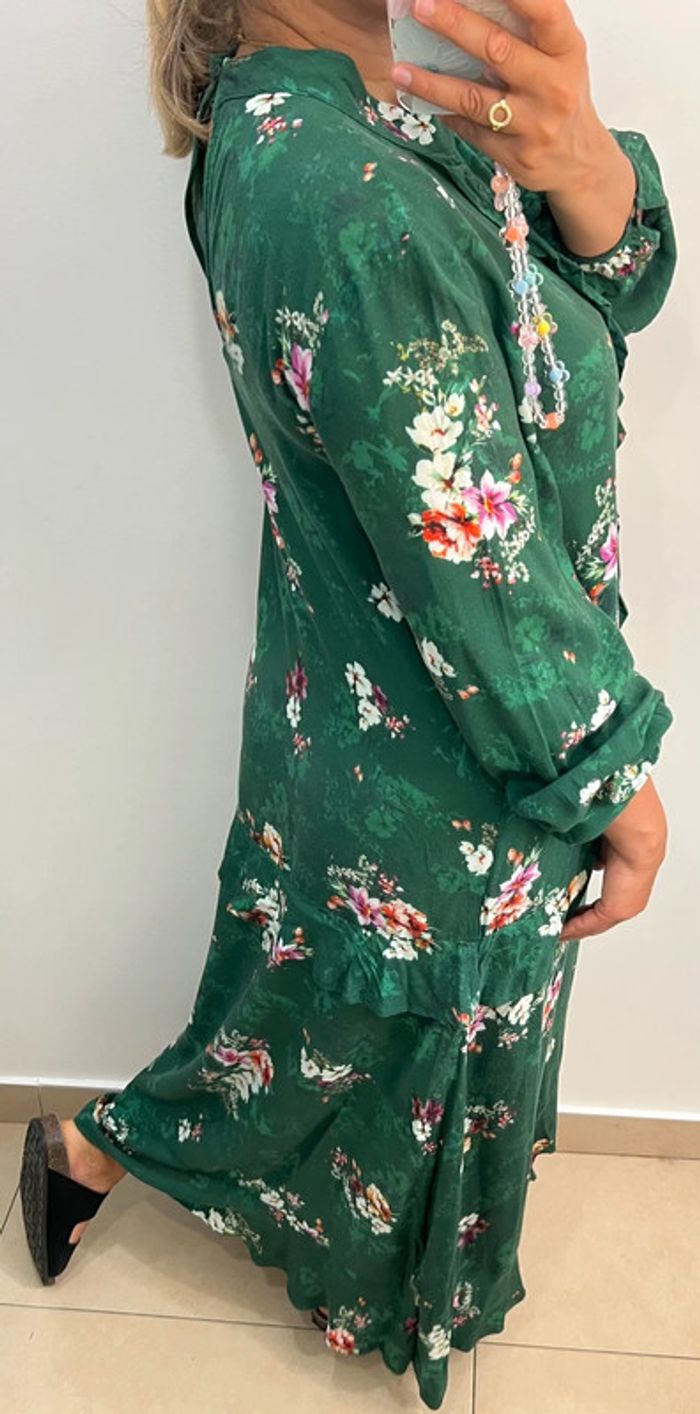 🌿Robe longue à fleurs avec volant Taille M - photo numéro 6