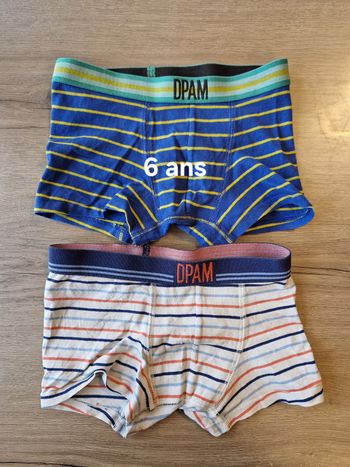 2 boxers 6 ans dpam