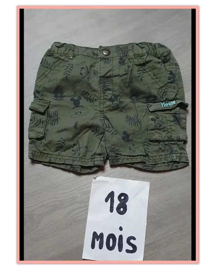 Short Mickey 18mois garçon