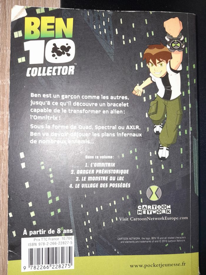 livre collector BEN 10 - recueil des 4 premiers tomes de la série - photo numéro 4