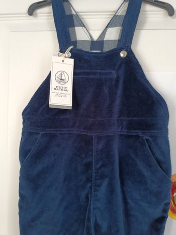 Salopette en velours 36 mois 3 ans petit bateau neuve