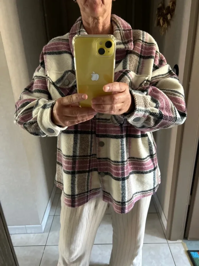 Veste chemise chaude carreaux - photo numéro 10