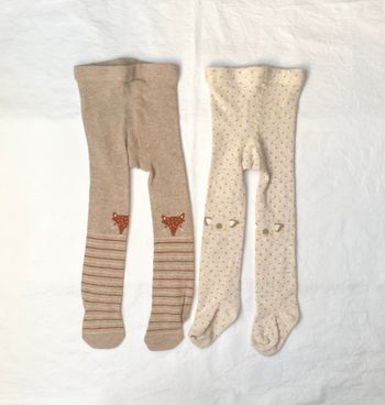 Lot de 2 paires de collants Zara 12-24 mois