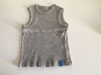 Débardeur gris Vertbaudet 9 mois