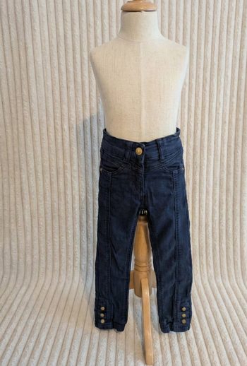 Jean Bleu Marine Tape à l'Oeil (TAO) - 3 ans (96 cm) - Détails dorés