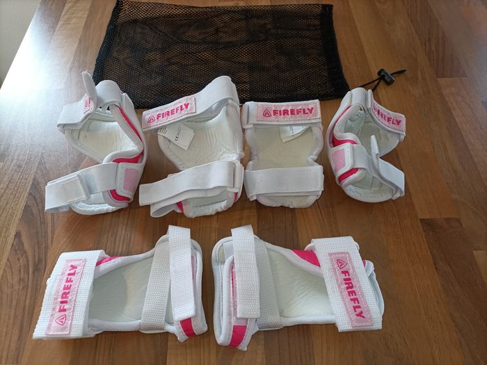 Kit roller de protection firefly 10-12 ans rose et blanc ados M - photo numéro 6