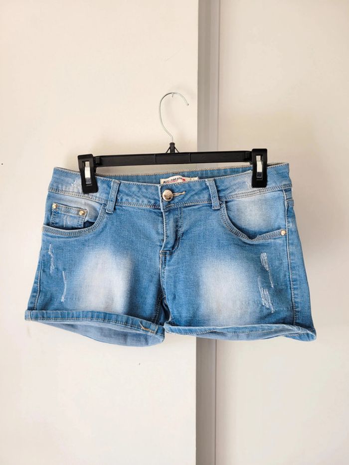 Short en Jean Femme Miss Natalie – Taille L – Très Bon État