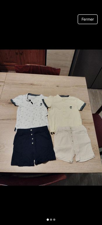 Lot de 2 ensemble 24 mois été in extenso