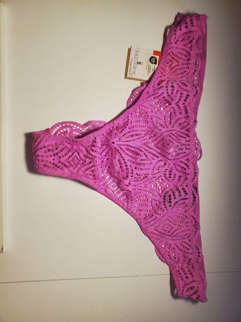 Culotte Tanga rose taille M undiz