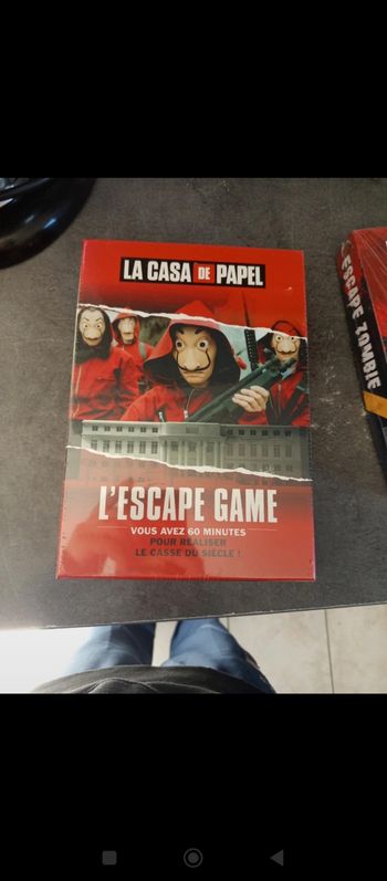 Jeu casa de papel escape game