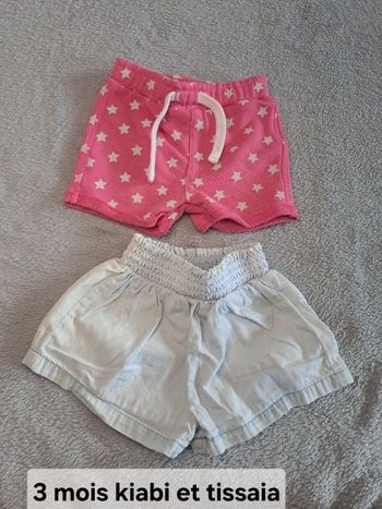 Short kiabi et tissaia