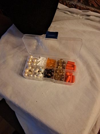 Lot de perles multicolore