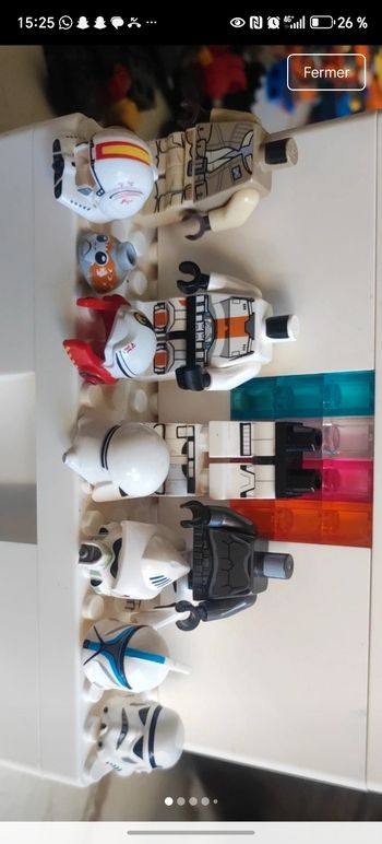 Lot de personnages lego star wars 