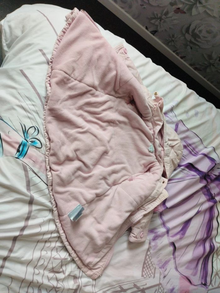 Manteau doublé fille 24 mois - photo numéro 4